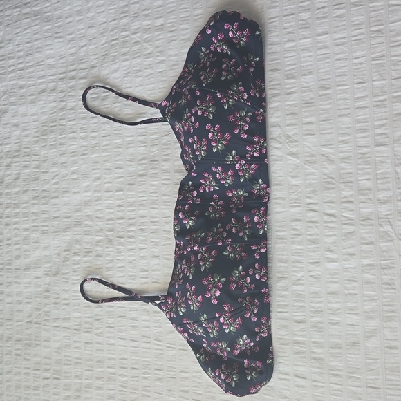 NWT*J CREW Topstitched scoopneck bikini top navy twilight berry womens 3X #BE725 - Picture 2 of 12